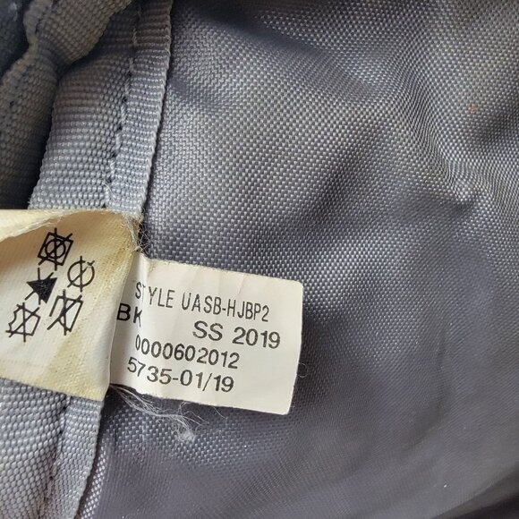 Under Armour Storm Backpack Black School Gym Bag Adjustable Straps Mesh Pockets - Picture 9 of 9